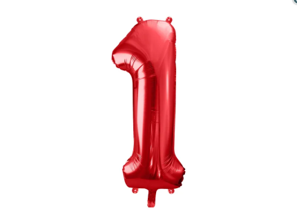 Foil-Balloon-Number-1-86cm-red