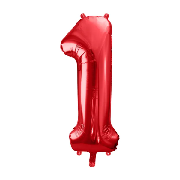Foil-Balloon-Number-1-86cm-red