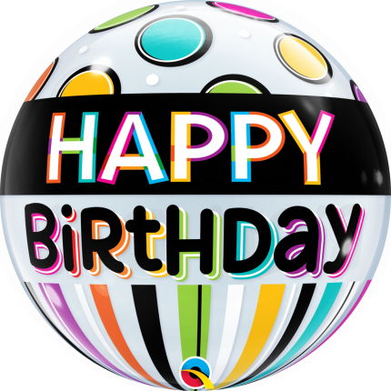 Μπαλόνι Bubble Happy Birthday