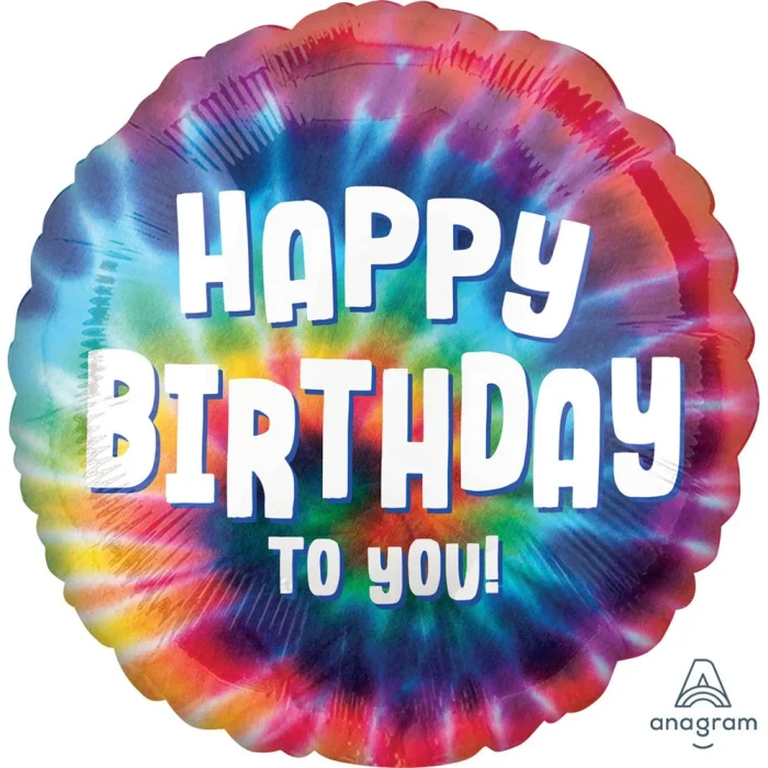 TIE DYE HAPPY BIRTHDAY
