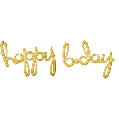 happy bday gold