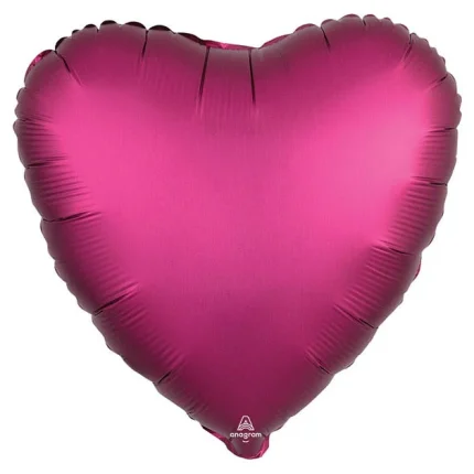 satin luxe heart balloon