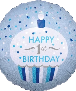 Μπαλόνι 1st Birthday Cupcake (45cm)