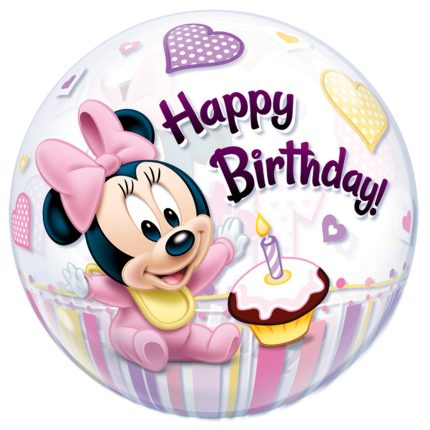 Μπαλόνι Bubble Minnie Mouse 1st Birthday