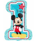 Μπαλόνι Foil Mickey Mouse 1st Birthday