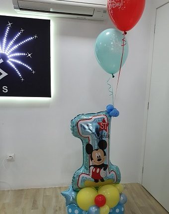Μπαλόνι Foil Mickey Mouse 1st Birthday2