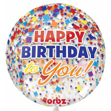 Μπαλόνι Orbz Happy Birthday
