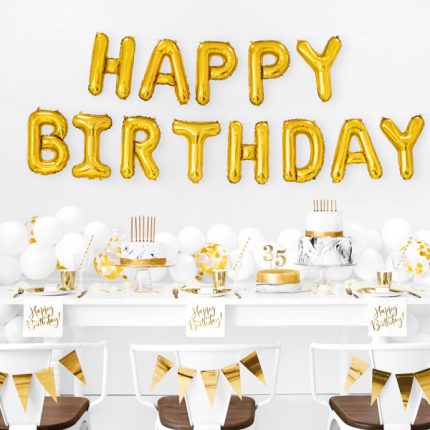Μπαλόνι χρύσο Happy bday