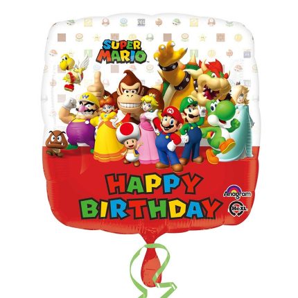 FOIL HAPPY BIRTHDAY SUPER MARIO