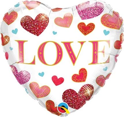FOIL JEWEL HEARTS