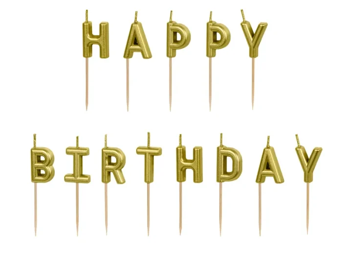 HAPPY BIRTHDAY GOLD