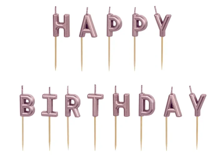 HAPPY BIRTHDAY ROSE GOLD