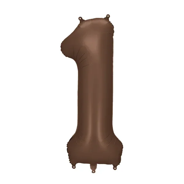 Μπαλόνια Foil Mocha Αριθμοί