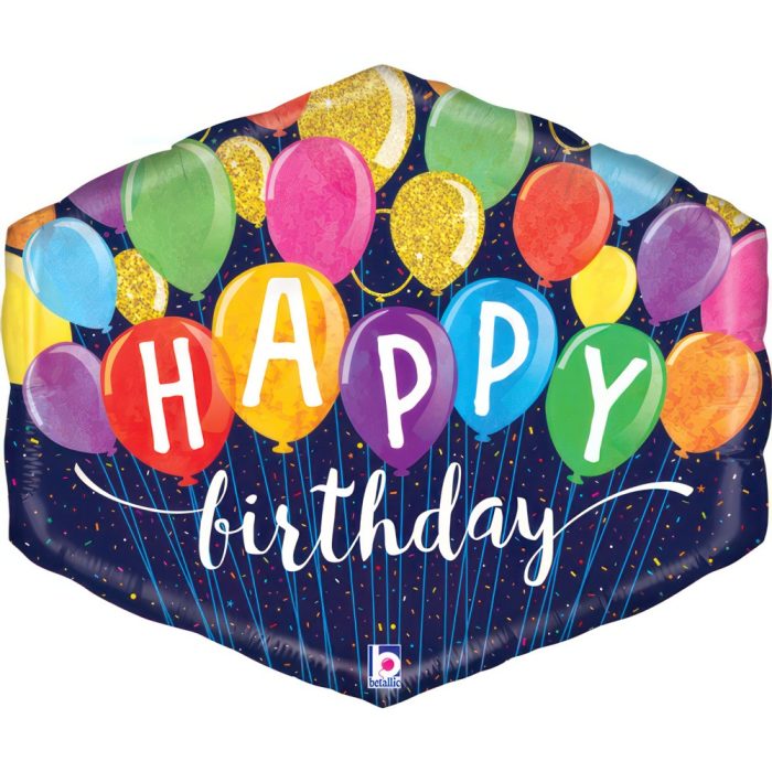 FOIL HAPPY BIRTHDAY BALLOONS