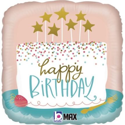 FOIL HAPPY BIRTHDAY CAKE