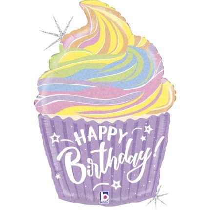 FOIL HAPPY BIRTHDAY CUPCAKE