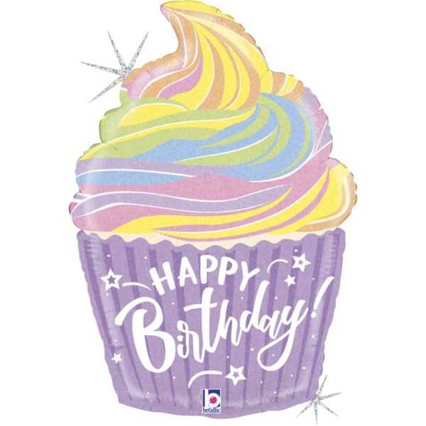 FOIL HAPPY BIRTHDAY CUPCAKE