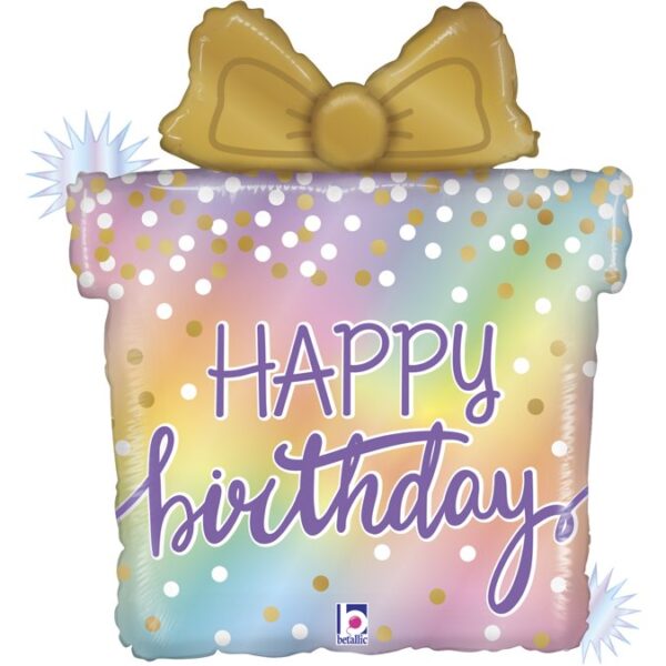 FOIL HAPPY BIRTHDAY PRESENT