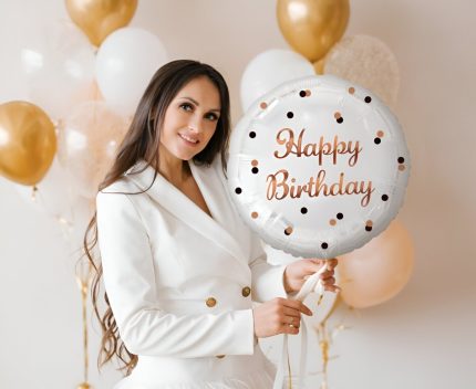 FOIL HAPPY BIRTHDAY ROSEGOLD 1