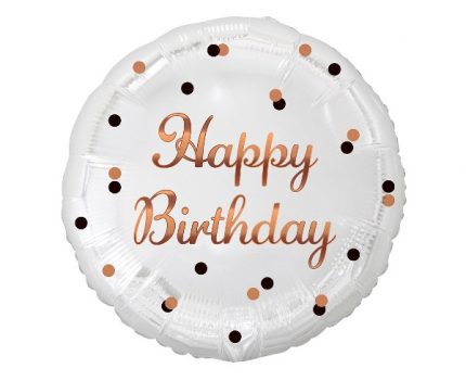 FOIL HAPPY BIRTHDAY ROSEGOLD