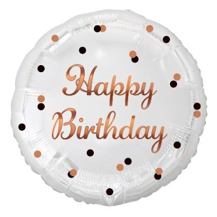 FOIL HAPPY BIRTHDAY ROSEGOLD