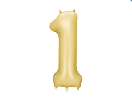 Μπαλόνια Foil Gold Αριθμοί