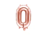 Foil Μπαλόνι Rose Gold Νούμερο ‘0’, 35cm