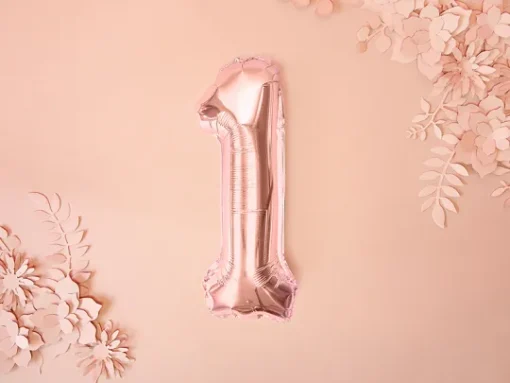 Foil Μπαλόνι Rose Gold Νούμερο ‘1’, 35cm2