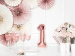 Foil Μπαλόνι Rose Gold Νούμερο ‘1’, 35cm3