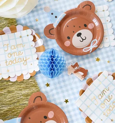 PLATES TEDDY BEAR 1