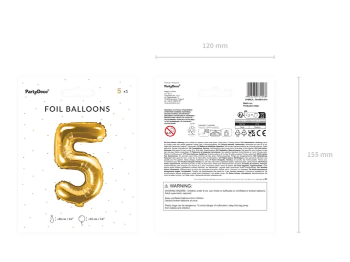 gold no 5 35cm