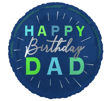 FOIL HAPPY BIRTHDAY DAD