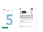 Μπαλόνι Foil Απαλό Γαλάζιο Αριθμός 5-3
